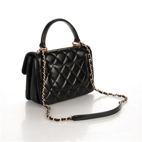 flap bag with handle chanel